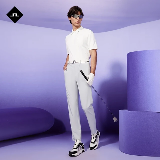 金林德伯格（J.Lindeberg）商场同款春夏新款GOLF运动弹力商务休闲裤长裤男士525114009 RCA浅灰