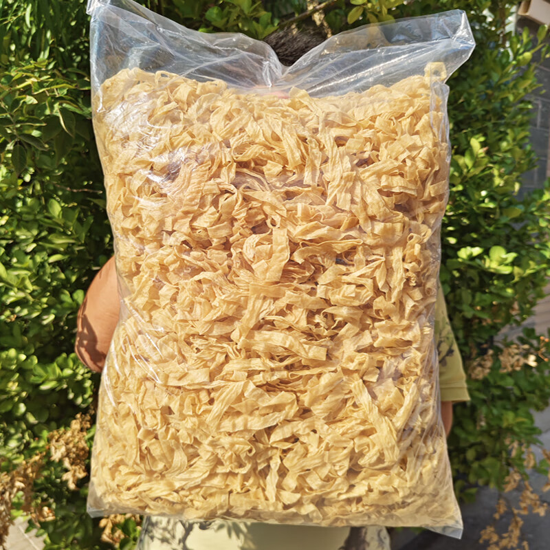 彦瑛豆皮干货山东特产枣庄豆皮丝人造肉腐竹锅麻辣烫不加盐粒凉拌 干豆皮5斤(不加盐粒)