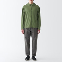 無印良品 MUJI（無印良品 ） Walker 男式 防紫外线 易干 拉链连帽衫 防晒服防晒衣 BIA03A3S