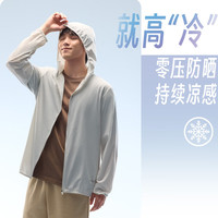 安踏（ANTA）光盾遮热防晒衣 | 绝绝紫4代男夏吸湿速干凉感透气轻质皮肤衣外套 【冰肤防晒UPF50+】浅砂灰7607-2 XL (男180)