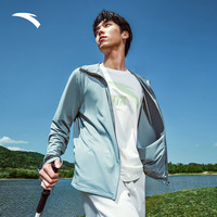 安踏（ANTA）光盾遮热防晒衣 | 绝绝紫4代男夏吸湿速干凉感透气轻质皮肤衣外套 【舒爽速干upf50+】青恒绿7706-3 XL (男180)