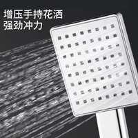 荣事达（Royalstar）淋浴花洒套装卫浴室花酒喷头全套增压沐浴器淋雨器家用花洒三件套 梦幻银·增压三挡淋浴花洒套装