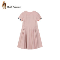 暇步士（Hush Puppies）童装儿童女大童夏季舒适时尚质感休闲甜美连衣裙 浅粉C 120