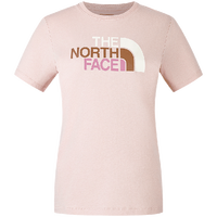 The North Face北面女棉撞色LOGO短袖T恤户外透气8DC9 柔雾粉/LK6 S