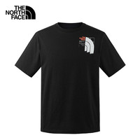 北面（The North Face）纯棉短袖款春夏户外圆领透气运动t恤半袖8CSP JK3  XL 