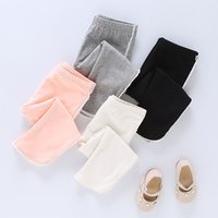 茵曼童装女童七分裤打底裤夏季薄款弹力蕾丝花边休闲裤子 粉色 140