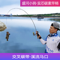 盛河小驹实心马口竿路亚竿碳素轻量UL软调白天枪柄直柄鱼竿套装