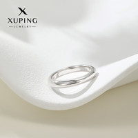 XUPING旭平首饰小众经典大气简约情侣戒指素圈ins风礼物 素圈戒指【6码-面宽约4mm】