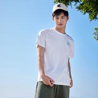 QIAODAN/乔丹 透气 男士运动T恤 白色