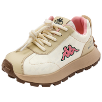 Kappa卡帕童鞋2025春秋儿童时尚百搭跑步鞋轻便男女童运动鞋 黑灰/四季款 31码