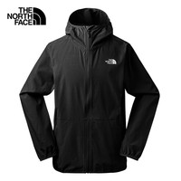 北面（The North Face）薄风衣男户外休闲运动长袖皮肤衣防晒衣 7WCY JK3 2XL (185)