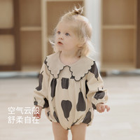 巴厘小猪宝宝春装女宝甜美可爱男宝潮酷帅气卫衣连体衣春秋衣服婴儿包屁衣 梨园 66cm