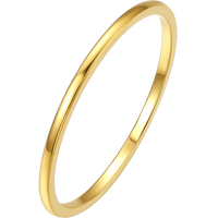 周六福母亲节礼物 素圈戒指女简约多彩送女生老婆生日礼物 10号