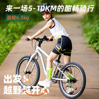 萌大圣F08 儿童自行车3-6-12岁青少年20寸超轻山地车 24寸星辉银
