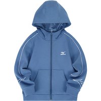 Mizuno美津浓KIDS外套男女中大儿童长款连帽卫衣休闲春秋薄款