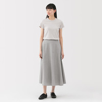 無印良品 無印良品 MUJI（UJI）女式 凉感 宽摆裙 长半身裙女裙子25年夏季BE1VTC5S   （160/66A）