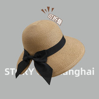 2025帽子女高级感时尚春夏防晒遮阳渔夫帽遮脸防紫外线草帽