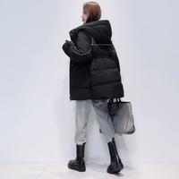 休闲连帽羽绒服女冬季面包服保暖百搭简约时尚外穿羽绒服休闲简约