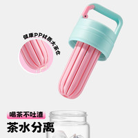 bablov玻璃杯女生高颜值吸管水杯夏日大容量便携2025随行杯子