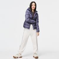 雪中飞 SNOWFLYING女式轻薄款羽绒服时尚轻便春秋连帽保暖短款羽绒服女