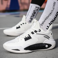 NXVB狂潮5pro篮球鞋男鞋秋季网面高帮减震回弹实战运动鞋专业比赛鞋 白色 37