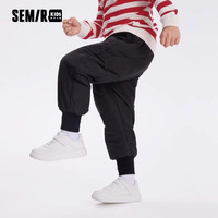 森马童装儿童针织长裤童装秋冬男童加绒温暖裤子女童洋气束脚裤子 弹力拉拉裤【茶灰】