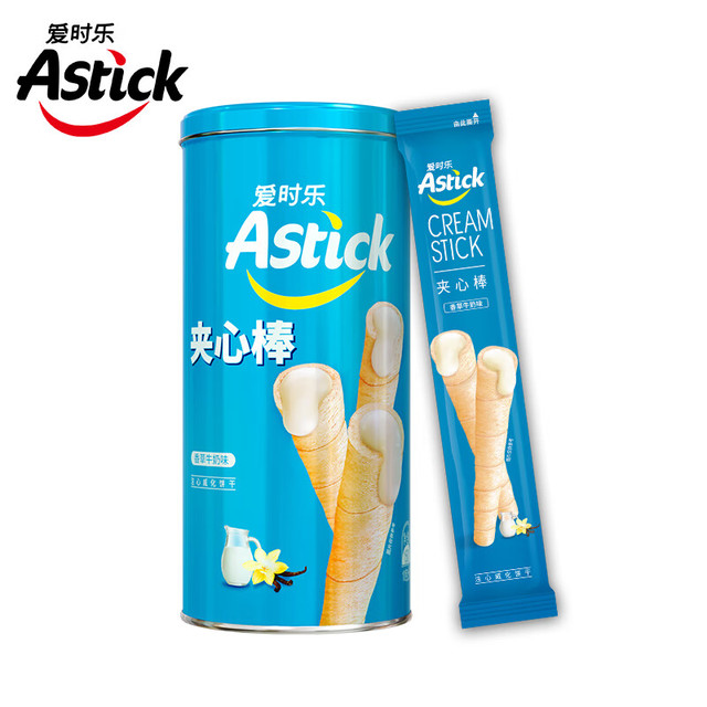 爱时乐 AStick 夹心棒 香草牛奶味 150g