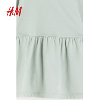 HM夏季童装女婴连衣裙纯棉长袖甜美卫衣裙1099165