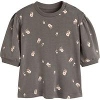 HM童装女婴连衣裙夏季满印心形纯棉卫衣裙子1198572