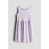 HM2025夏季童装女童可爱舒适无袖柔软印花棉质连衣裙1157735