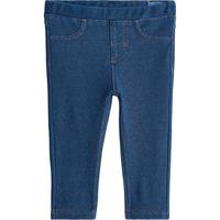 HM童装女婴牛仔裤柔软舒适松紧腰棉混纺弹力牛仔打底裤1114496 深蓝色