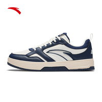 安踏乐游鞋丨男鞋板鞋男夏季经典潮流滑板鞋厚底休闲鞋 深航海蓝/象牙白-3 40.5