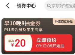京东外卖抽25-20