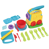 PLAYGO大米彩泥无毒 儿童玩具 男女孩DIY彩泥超轻黏土手工面条套装8801