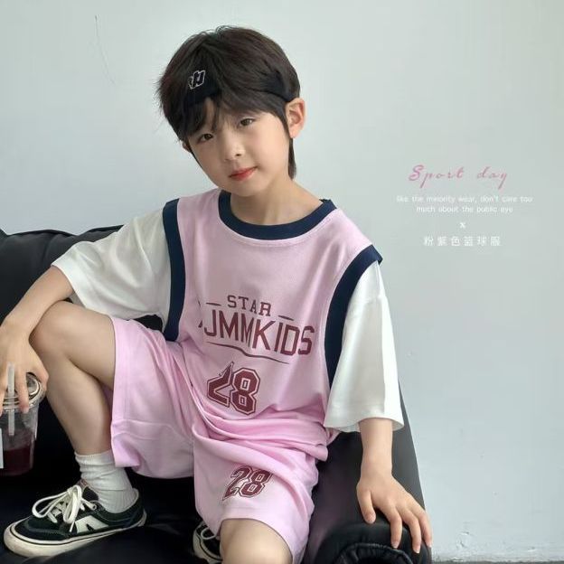 儿童球服套装中大童外穿镂空幼儿园