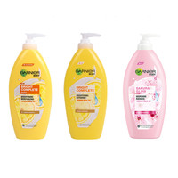 泰国Garnier卡尼尔377美白身体乳柠檬VC烟酰胺维c补水保湿润肤乳 400ml