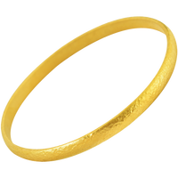 匠蕴黄金手镯男女足金999古法锤纹泥鳅背实心素圈手工镯子送礼定制款 面宽：4毫米 金重：25克 下单留言圈口 按实物金重退补