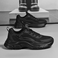 西域骆驼男鞋跑步鞋春季轻便休闲徒步鞋户外运动鞋男005W黑色43