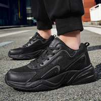 西域骆驼男鞋跑步鞋春季轻便休闲徒步鞋户外运动鞋男005W黑色41