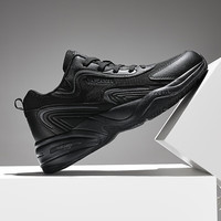 西域骆驼男鞋跑步鞋春季轻便休闲徒步鞋户外运动鞋男005W黑色42