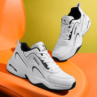 西域骆驼男鞋跑步鞋春季轻便休闲徒步鞋户外运动鞋男005W白色47