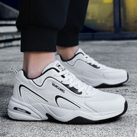 西域骆驼男鞋跑步鞋春季轻便休闲徒步鞋户外运动鞋男005W白色41