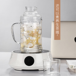 小北家 GL237 复古耐热玻璃壶 460ml 透明