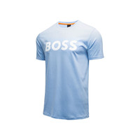 雨果博斯(HUGO BOSS)男士T恤短袖 透气舒适 50481923 460浅蓝色 L