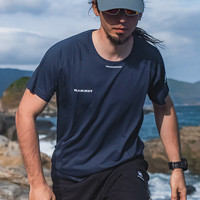 猛犸象（MAMMUT）Aenergy 男士户外运动越野跑蝉翼T恤短袖 深海蓝色 L