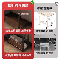 第一森林床边桌可移动简约小桌子卧室家用简易宿舍写字升降电脑桌 【主图升级款】橡木色58*28CM