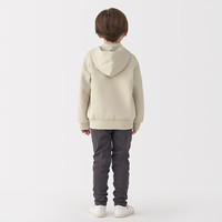 無印良品 MUJI(無印良品 )大童 双层编织 拉链连帽衫 儿童外套男童女童 长袖 外衣 CB1O4A5S