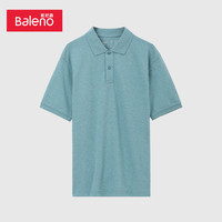 班尼路百搭通勤净色POLO衫舒适上衣简约商务风翻领短袖T恤男 M 00R9