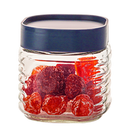 青苹果玻璃瓶密封罐储物罐杂粮茶叶干果零食瓶储物器皿茶叶罐 小号400ml