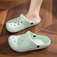夏季洞洞鞋泡沫底女凉鞋男士厚底轻便防滑包头沙滩漂流运动户外